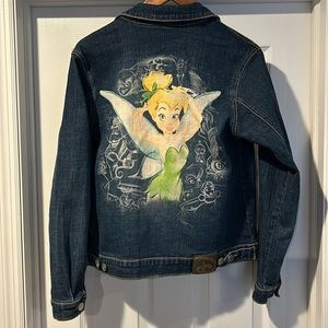 Tinkerbell Jean Jacket Disney Studio Collection Size Ladies Small